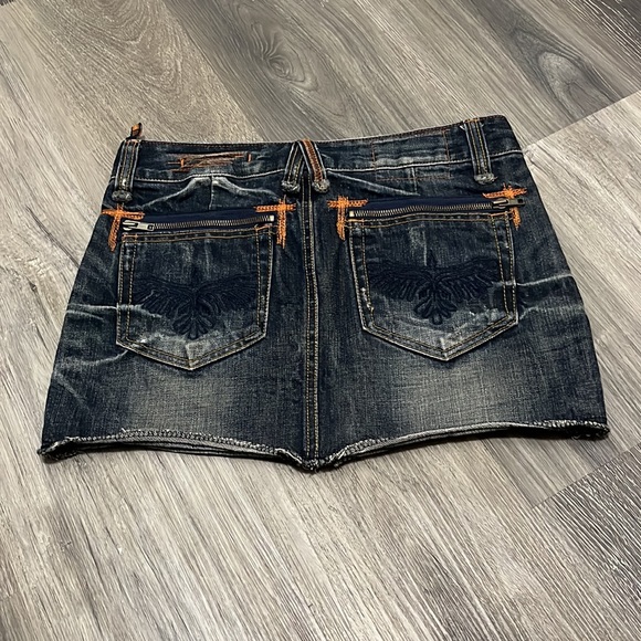 Denim Mini Skirt - Picture 2 of 12